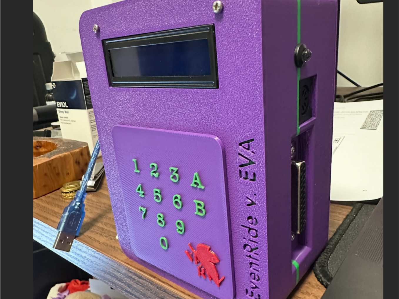 NERV box for arduino with 16x2 screen and keyboard