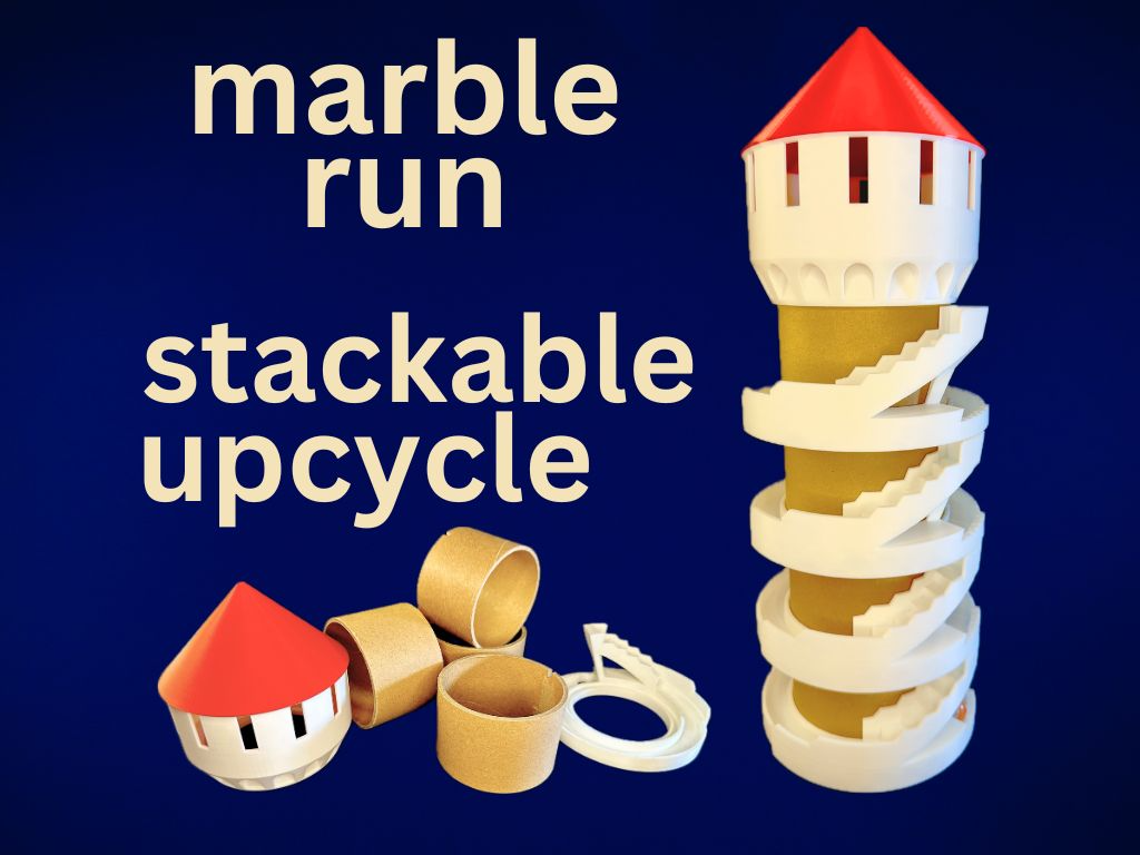 Cardboard Core Marble Run