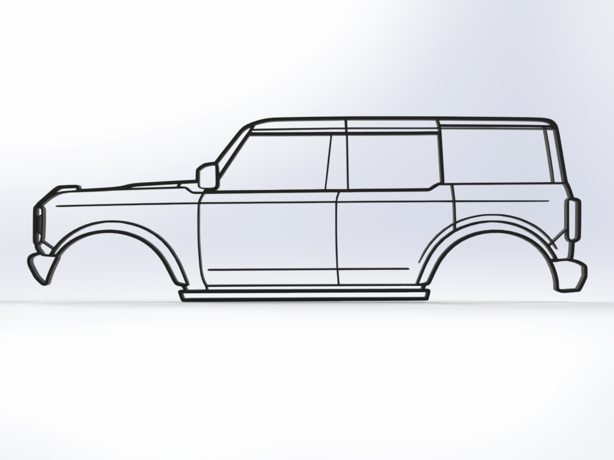 Ford Bronco 2D Wall Art