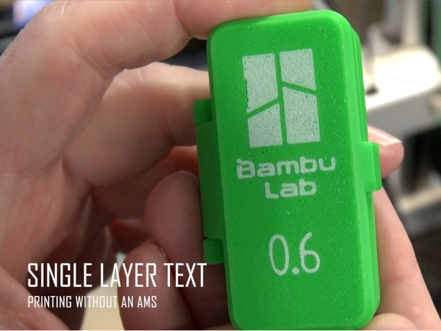A1 MINI Hot End cases - NO AMS - Single layer text