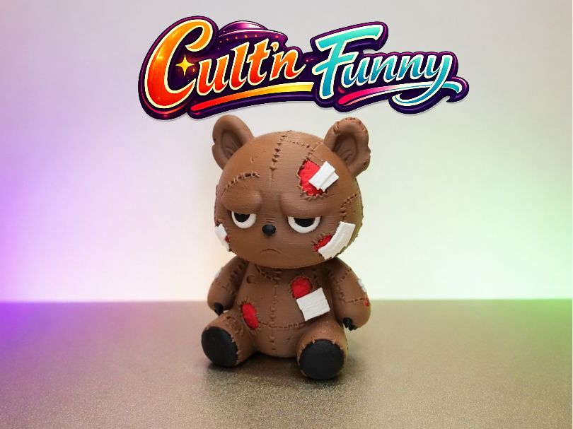 Zerflickter Baer "Grumpy Stitch" Sammlerfigur