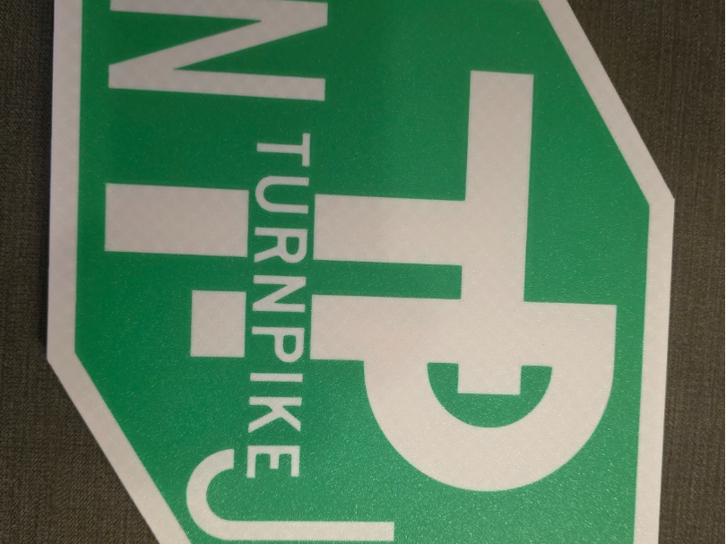 New Jersey Turnpike Sign / Large Coaster Trivet