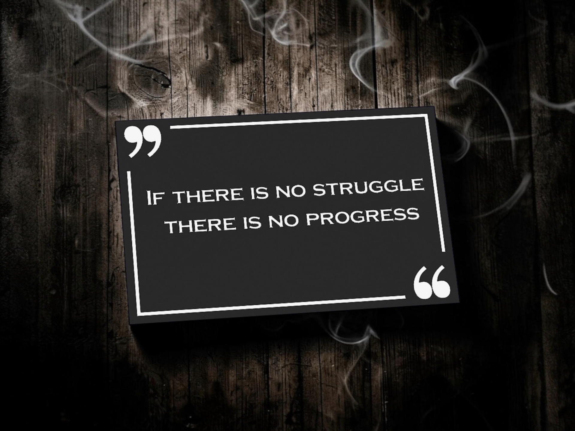Empower Card - If there is no struggle there is ..