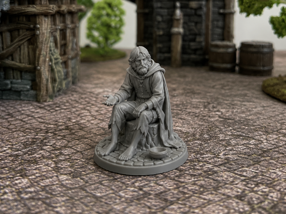 Townfolk - Begger -  DND miniature