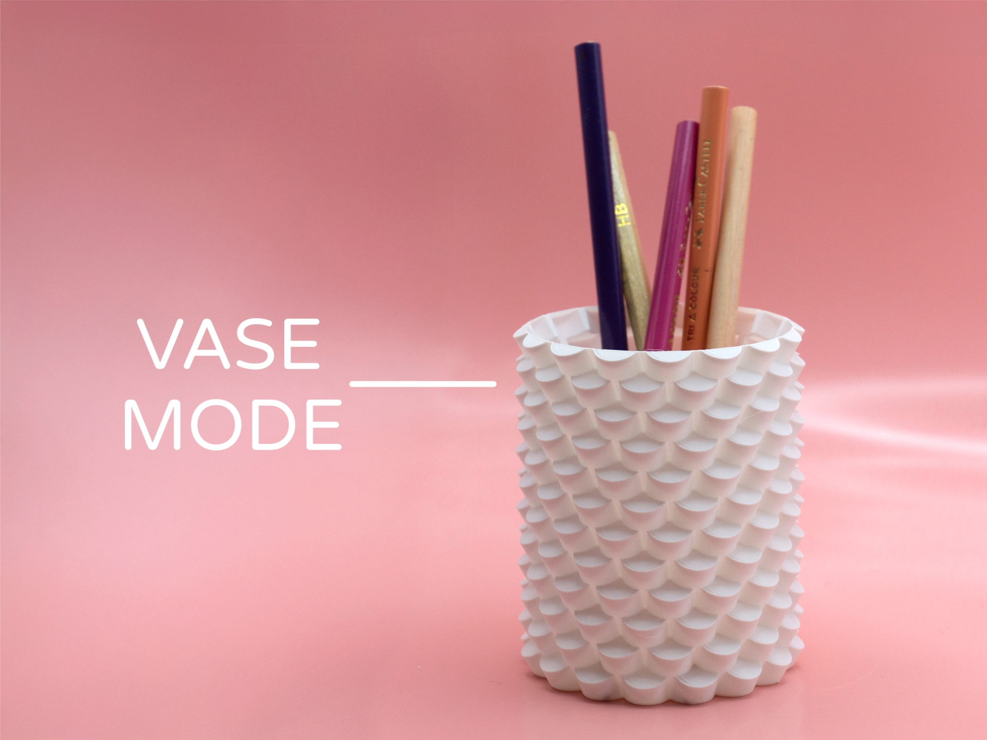 Cylinder Vase Pencil Holder by Pork3D.com