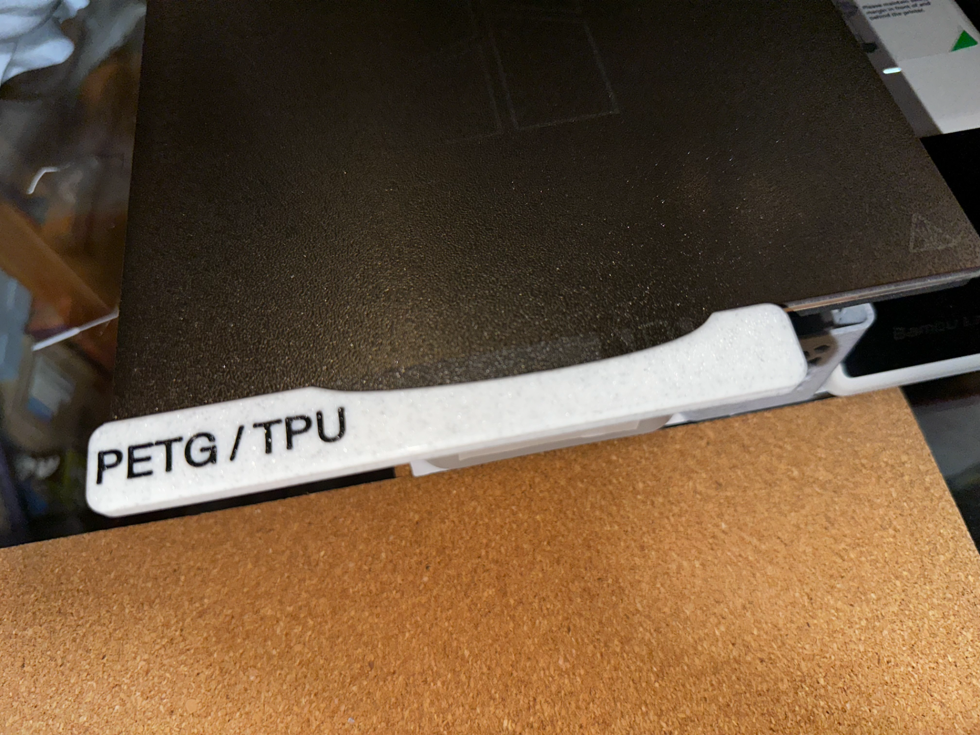 A1 Mini plate handle with filament type markers