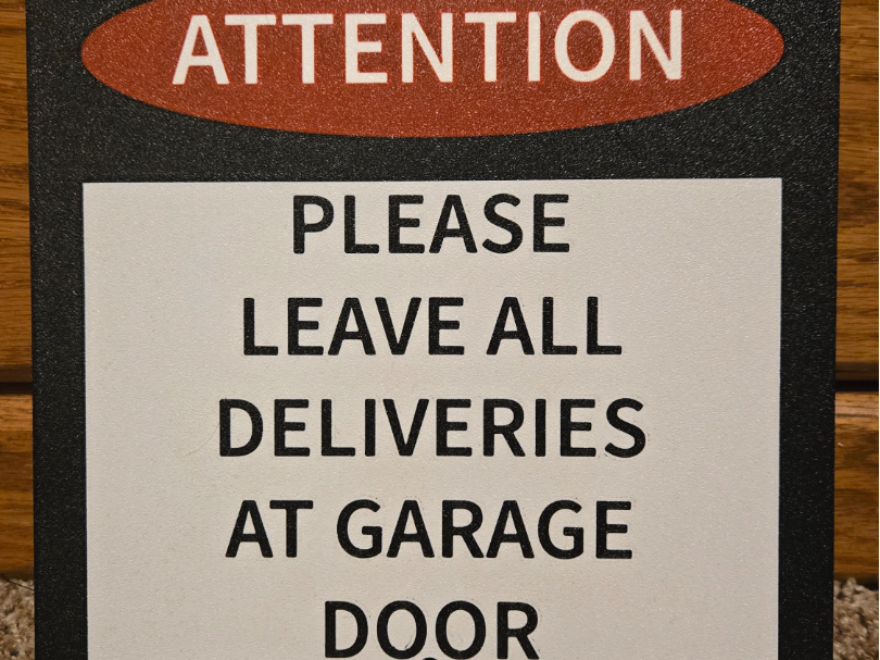 Delivery Sign