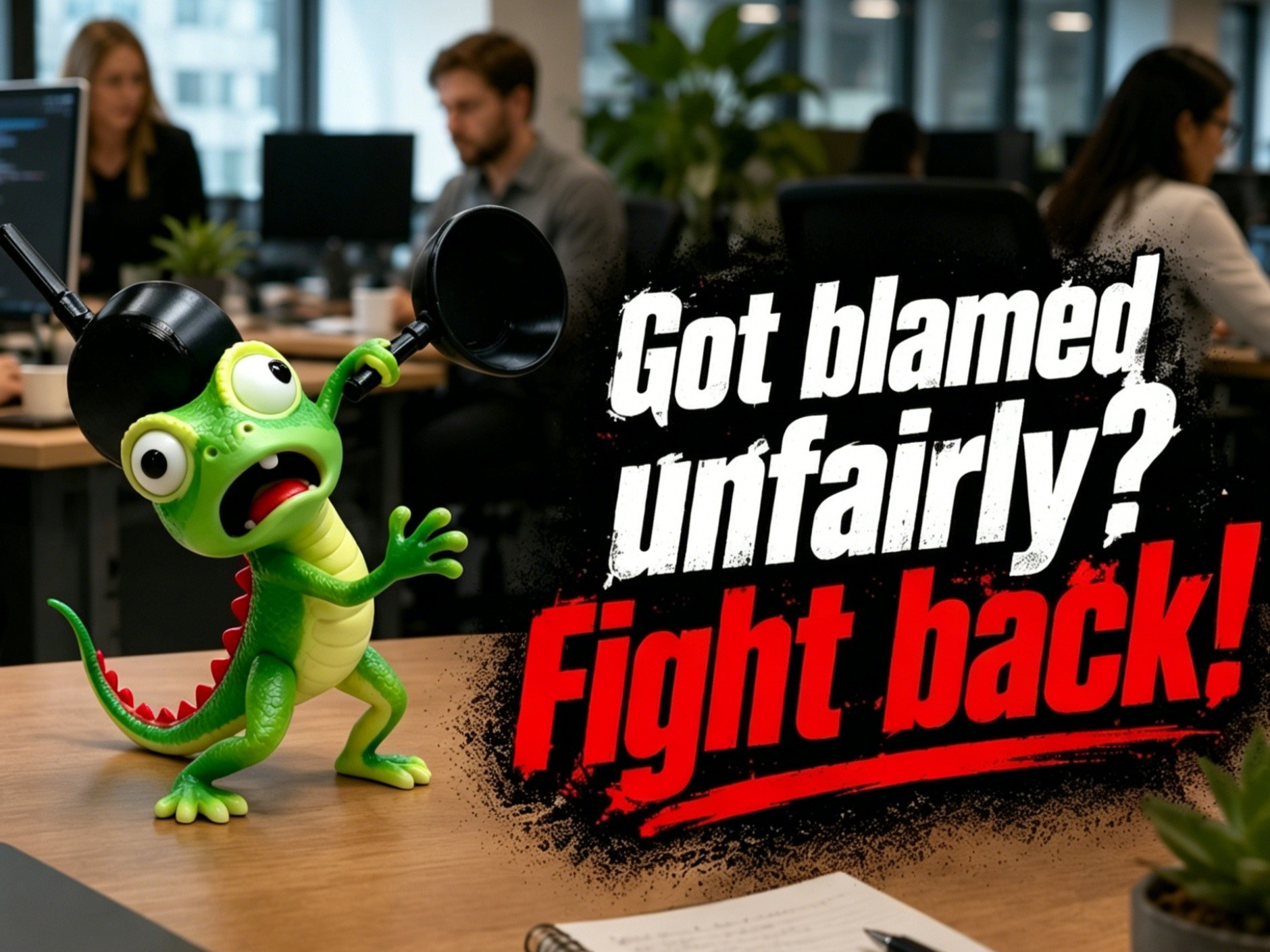 Got blamed unfairly? Lizard: Fight back!!!