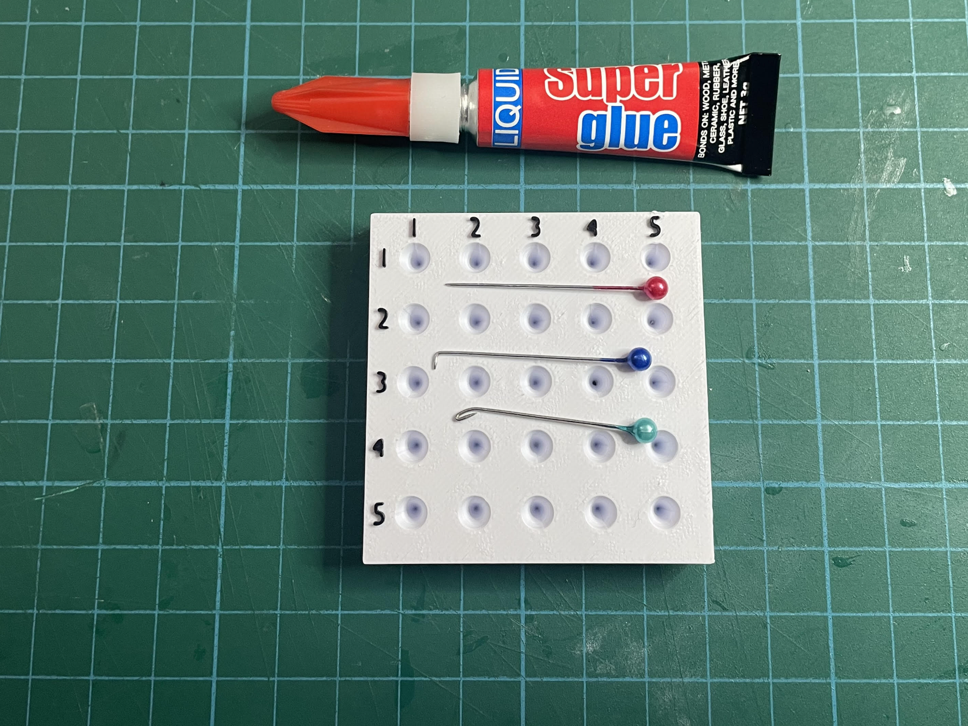 Superglue dipping block