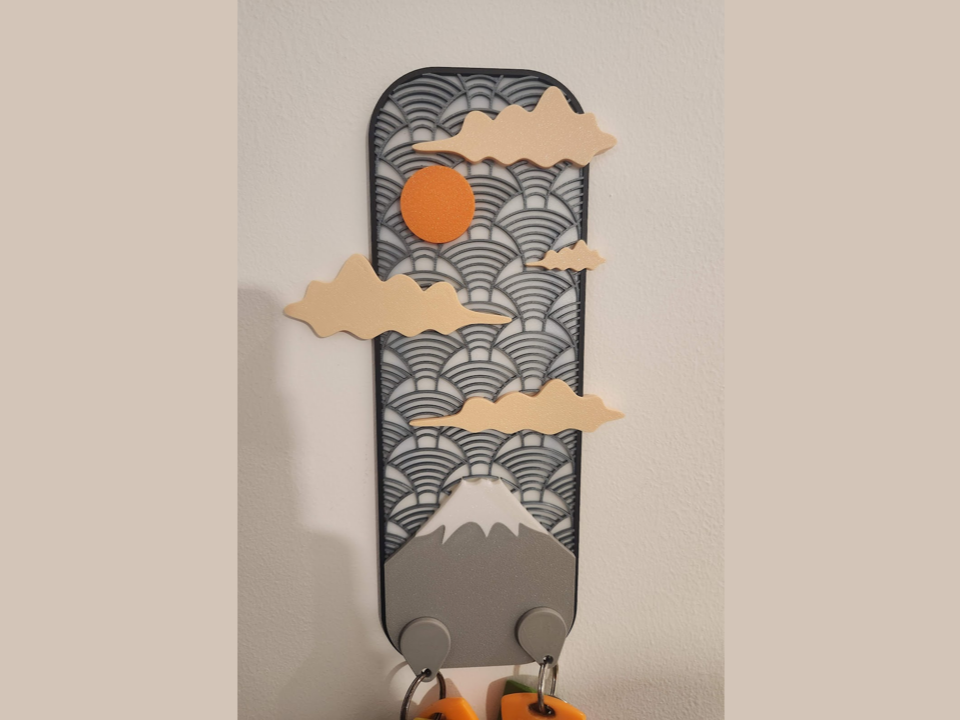 Magnetic Keychain Holder Japanese Bookmark style