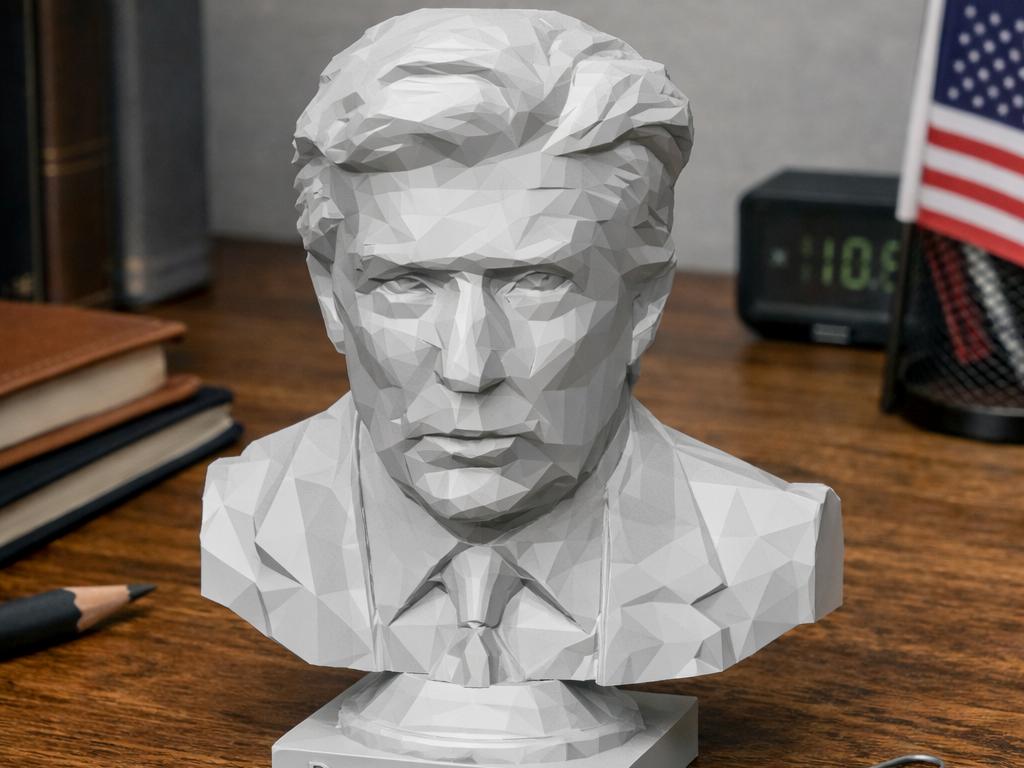 Low-Poly Trump Bust