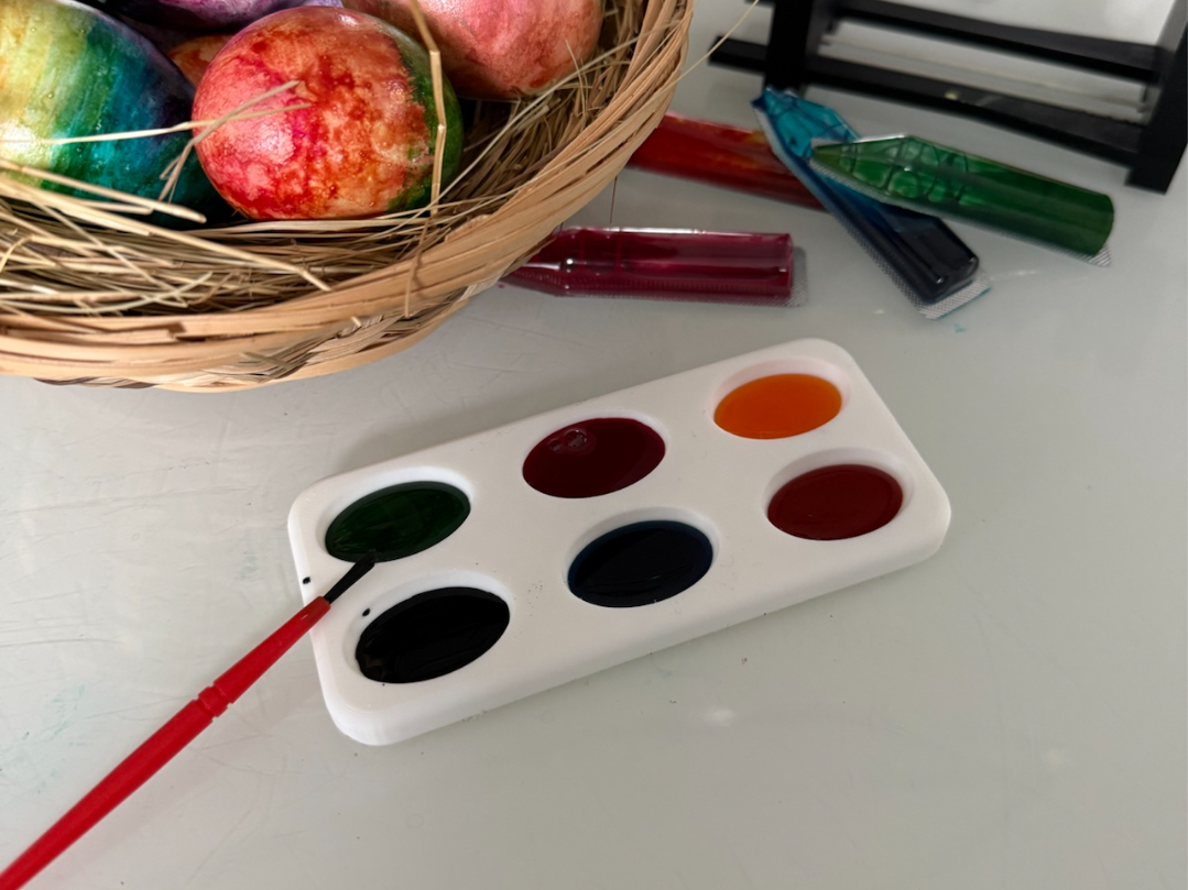 Farbpalette mit 6 Schalen - Mischpalette