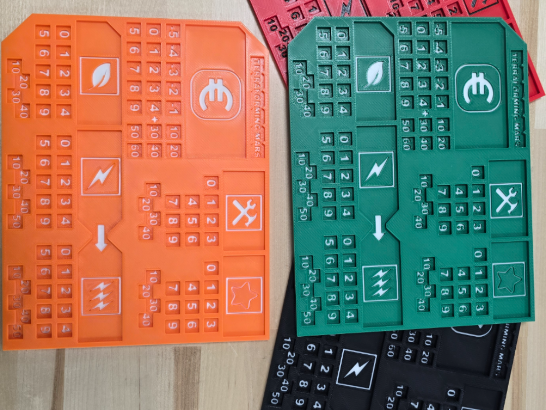 Terraforming Mars Board Game Player Mats V2