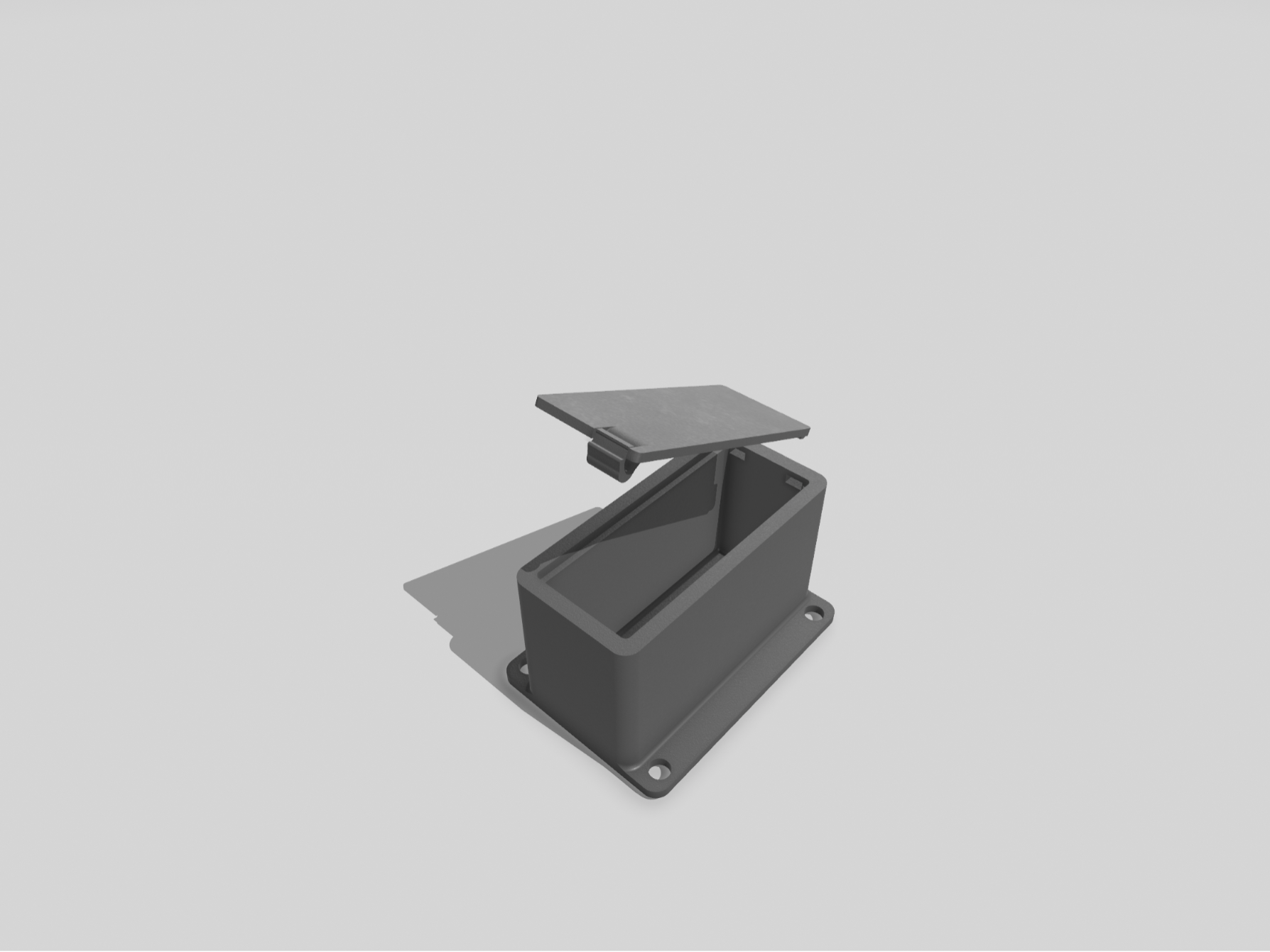 9V BATTERY HOUSING BOX CASE WITH LID (m4 SCREW)