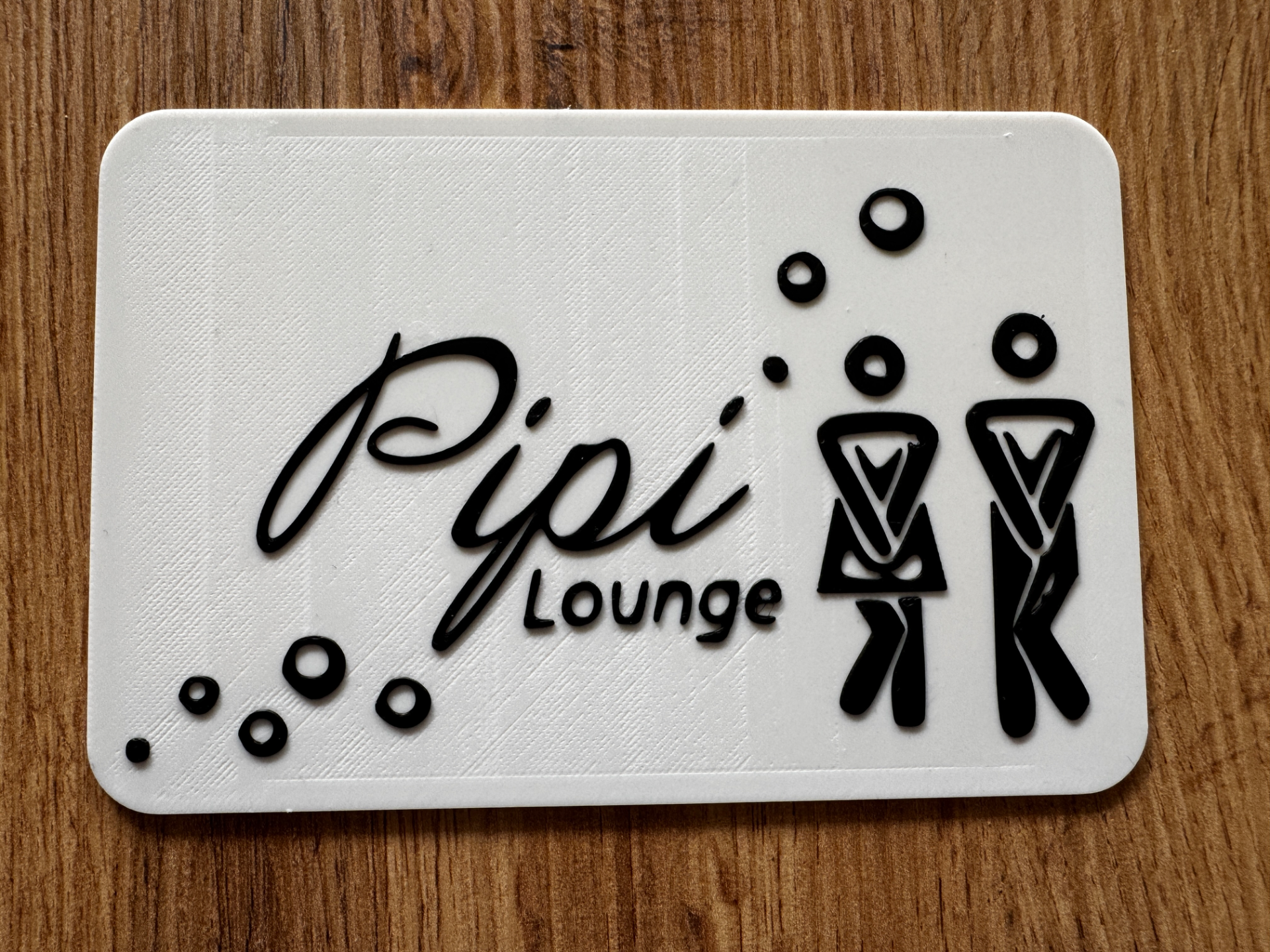 Pipi Lounge – Das WC-Schild