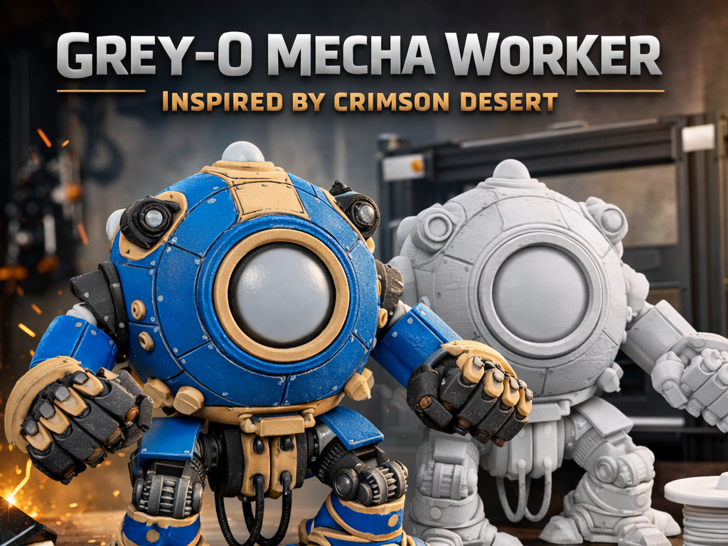 Grey‑0 Mecha Worker - CRIMSON DESERT