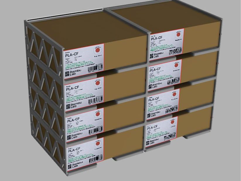 Modular filament shelf