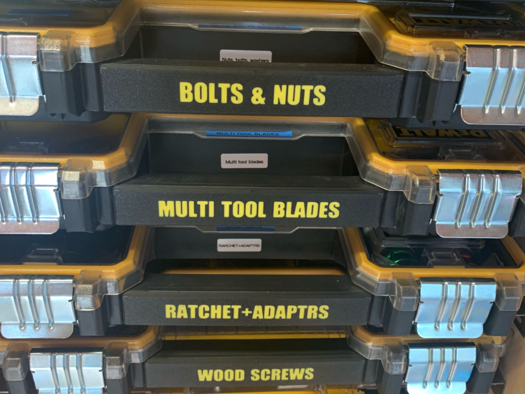 DEWALT Deep Pro Organizer Handle Labels