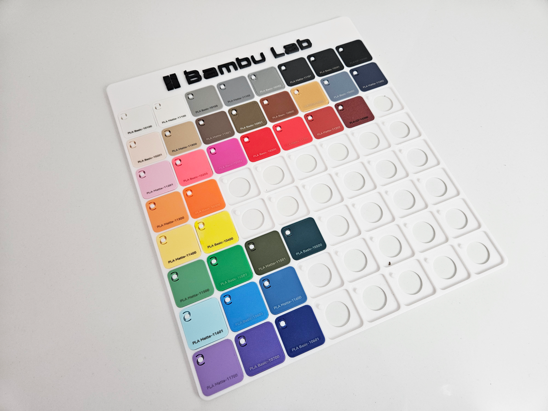 8x8 Bambu Swatch Display