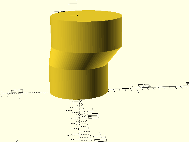 Off-center adapter from 100mm to 120mm