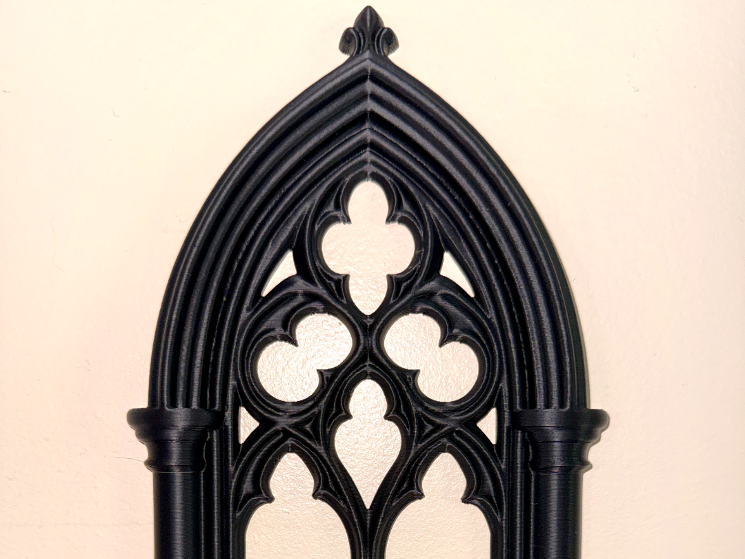 Gothic Tracery Window Arch Wall Hanging