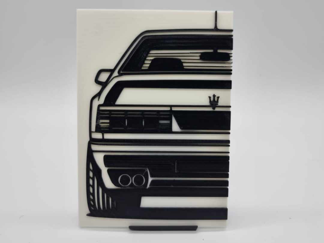 2D Wall Art Maserati Shamal