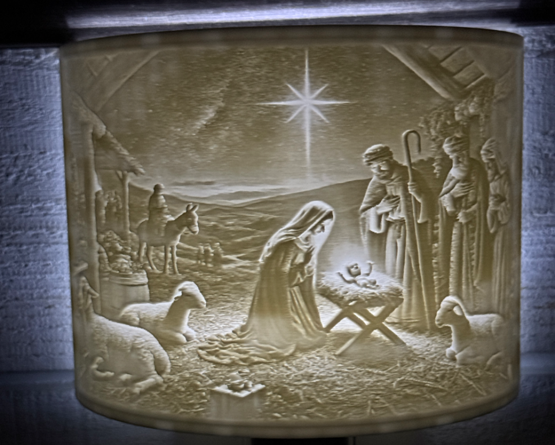 Nativity Scene with 3 Wisemen Nightlight
