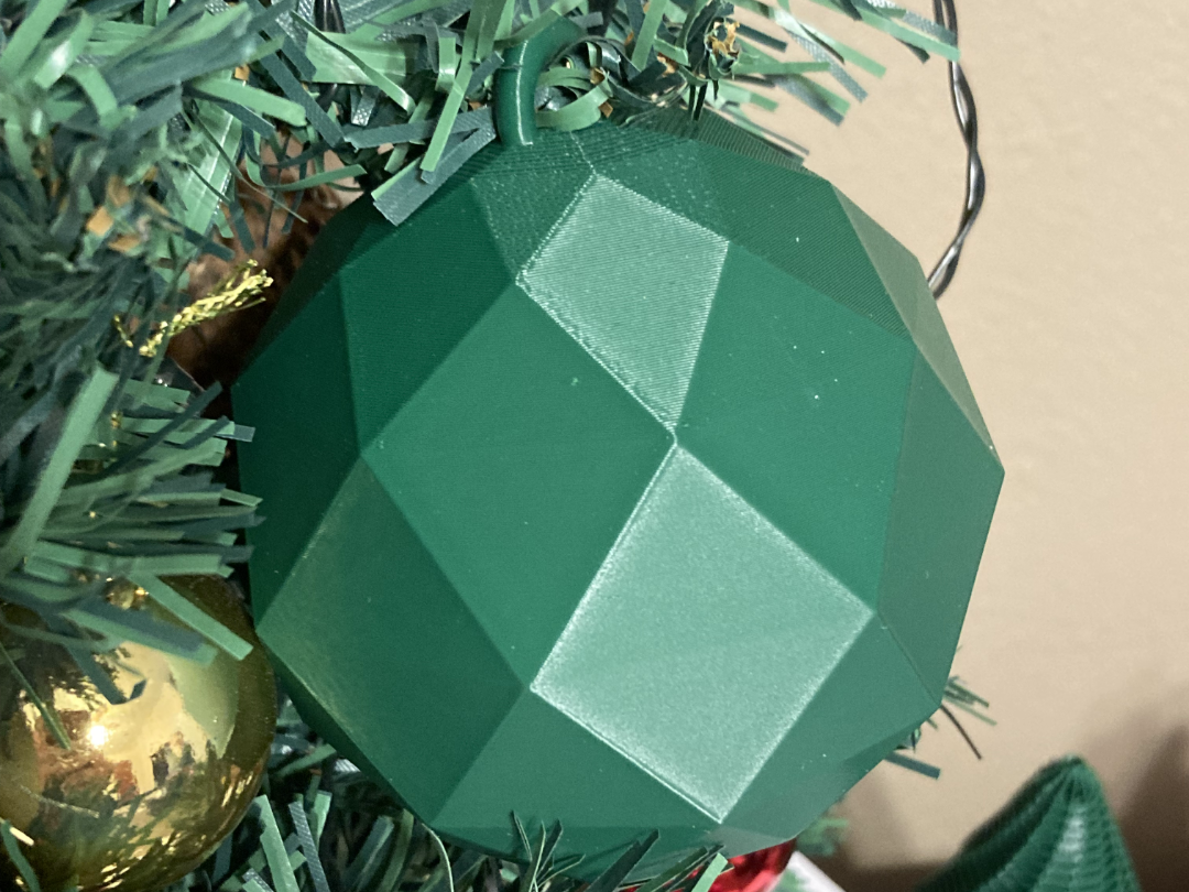Geodesic Octagonal Christmas Ornament