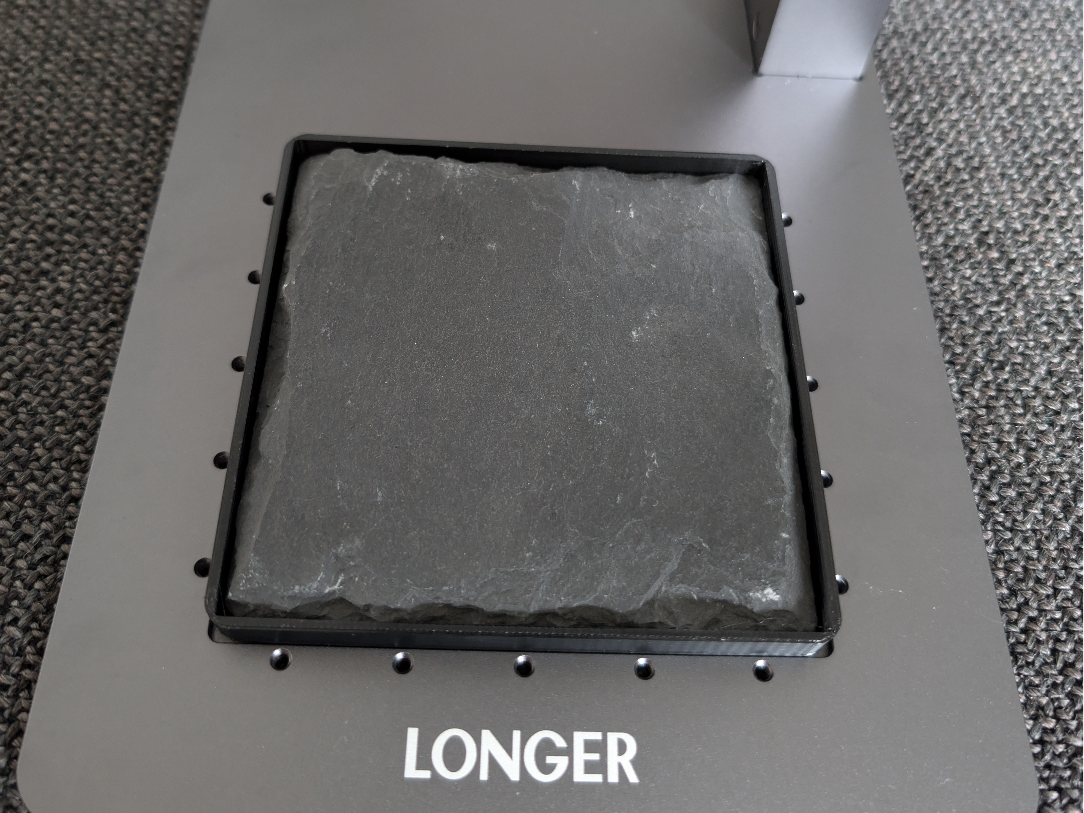 Longer Nano Jig for 10cm square coaster slate wood