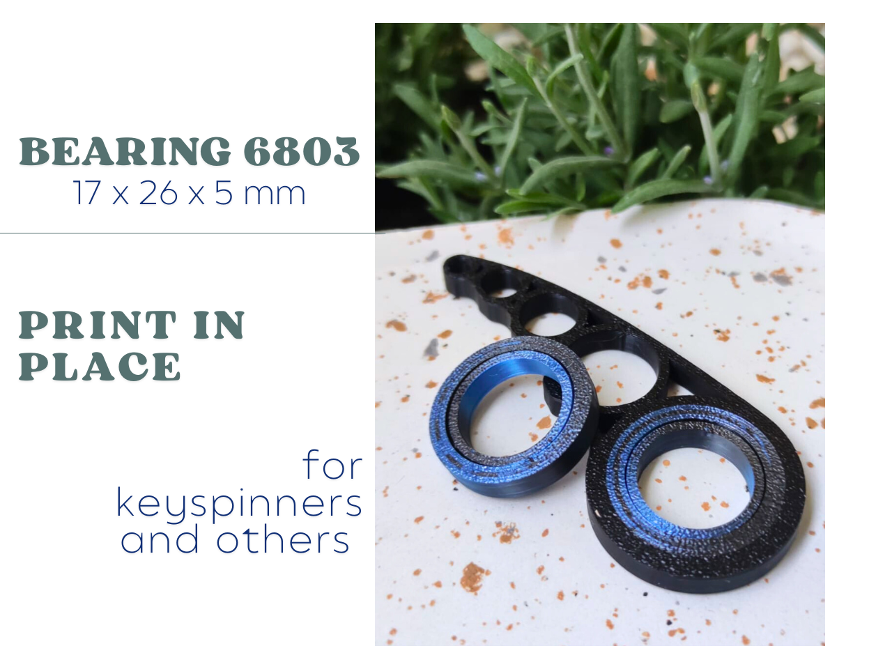 Bearing 6803 print in place
