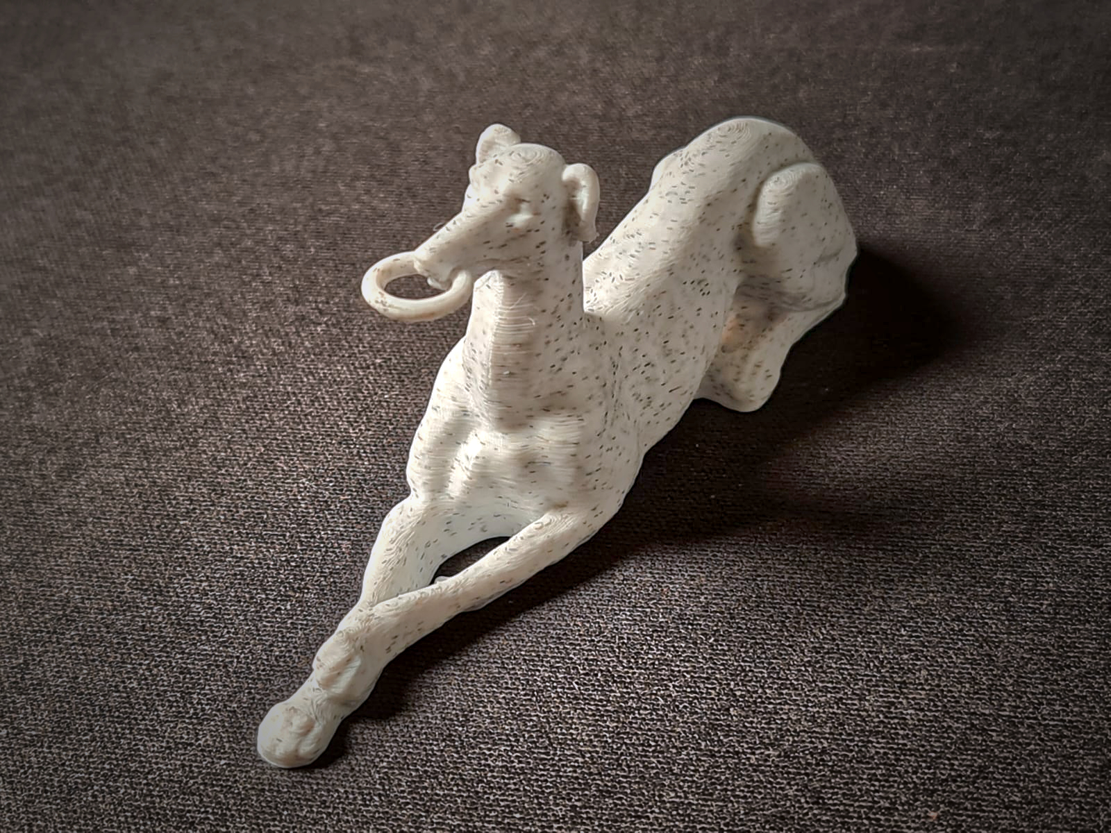 Dog - Spanish Galgo Sculpture - Keychain