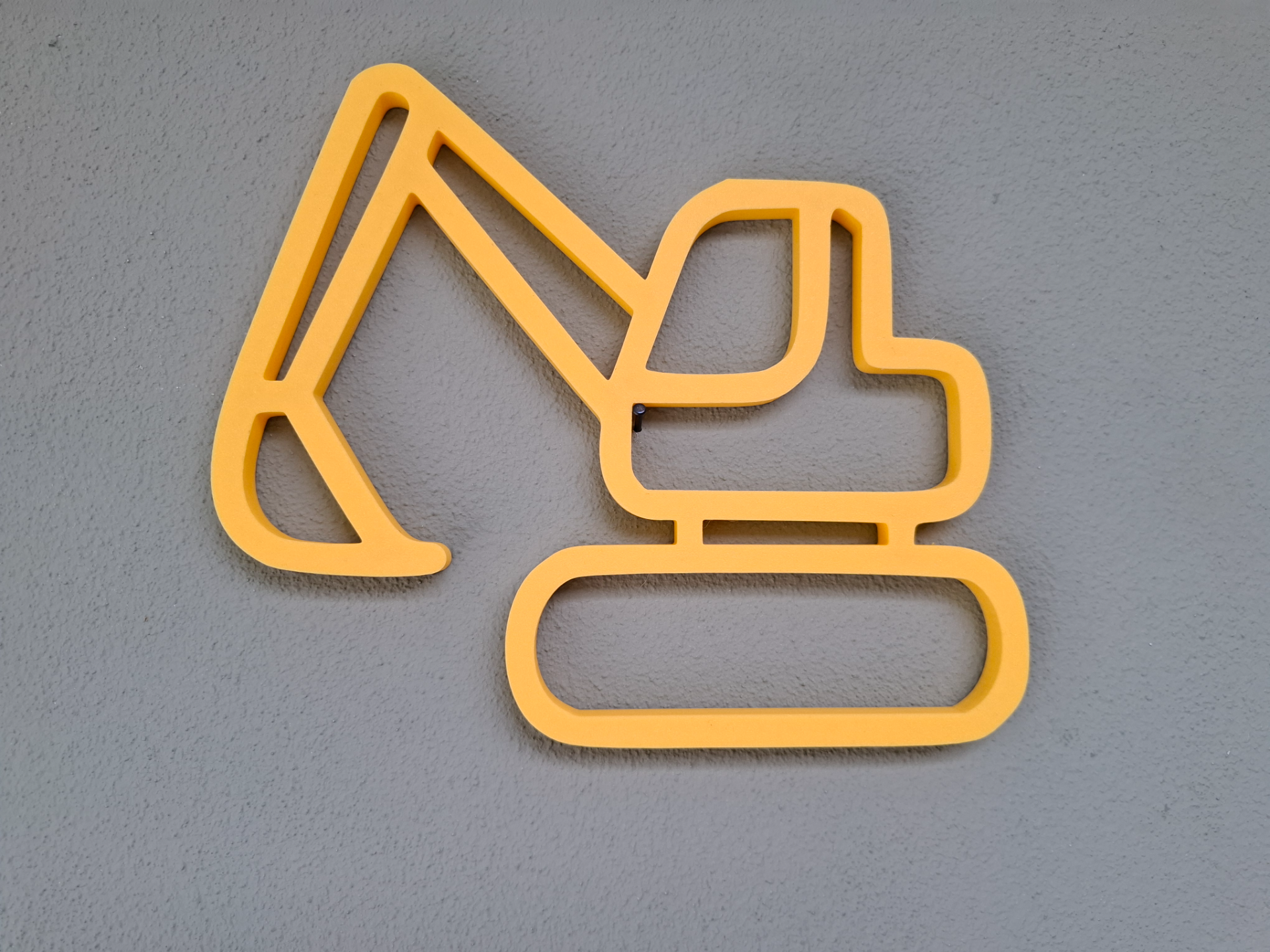Excavator Outline Illustration