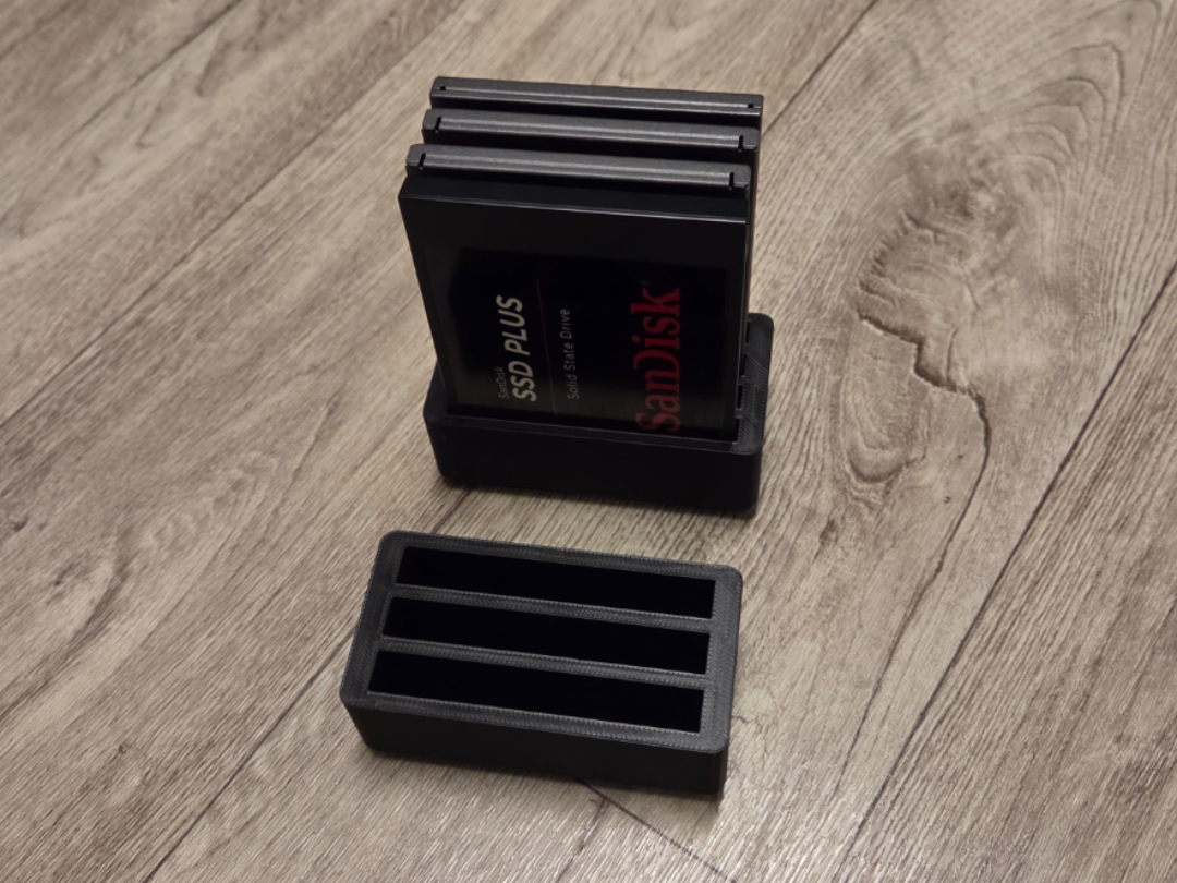 Gridfinity 2x1 Storage Rack 2.5" SSDs