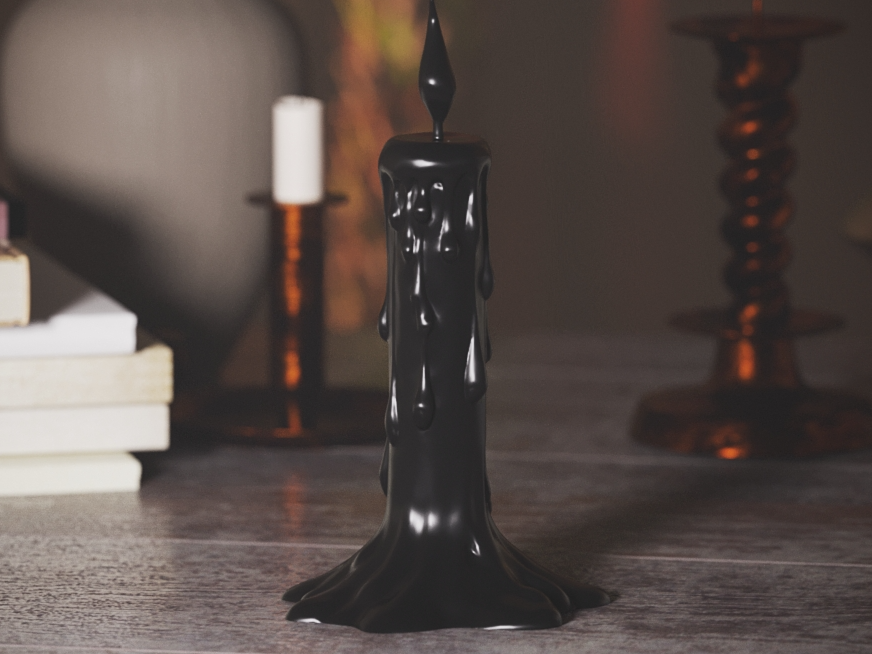 Eternal Drip Candle - Dark Gothic Vibe Sculpture