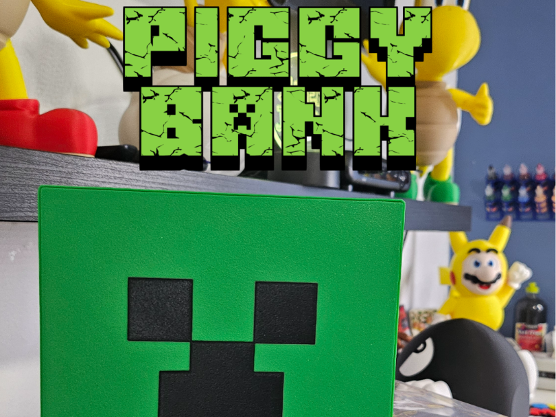 Minecraft Creeper Piggy Bank