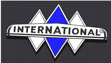 International Keychain Triple Diamond (1938-53)