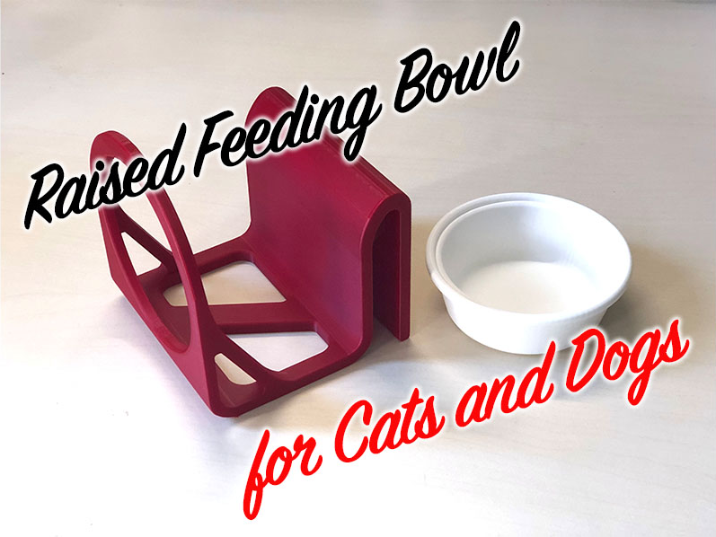 Raised Feeding Bowl for Cats and Small Dogs