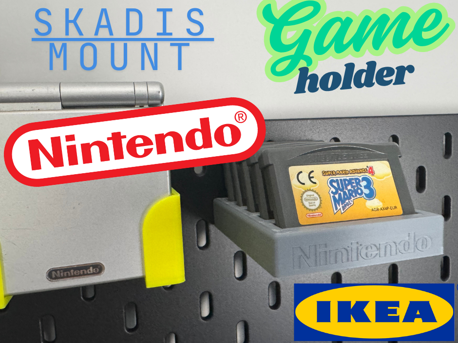 Contenitore Giochi Nintendo GameBoy Ikea Skadis