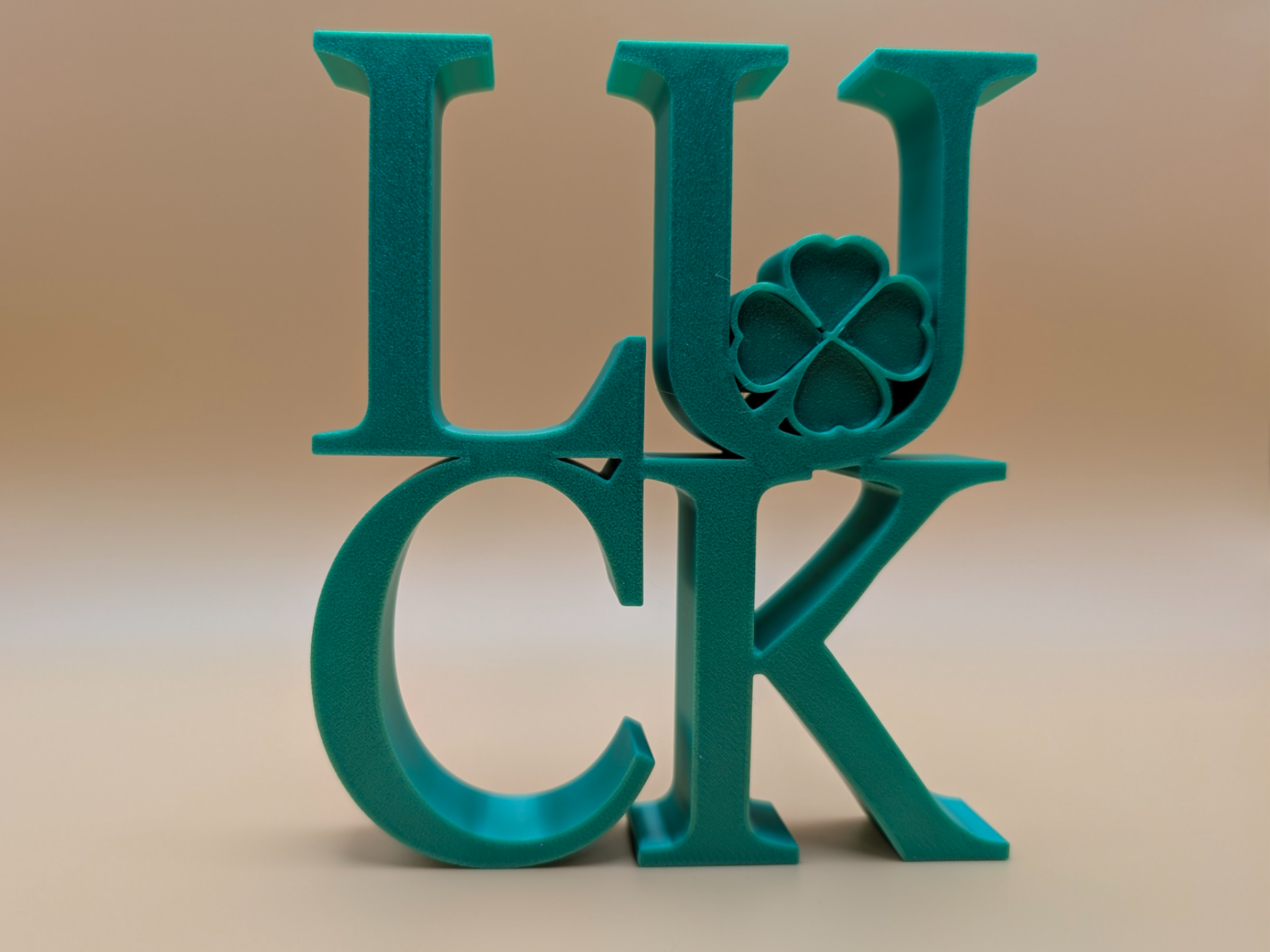 Luck Sign with Shamrock