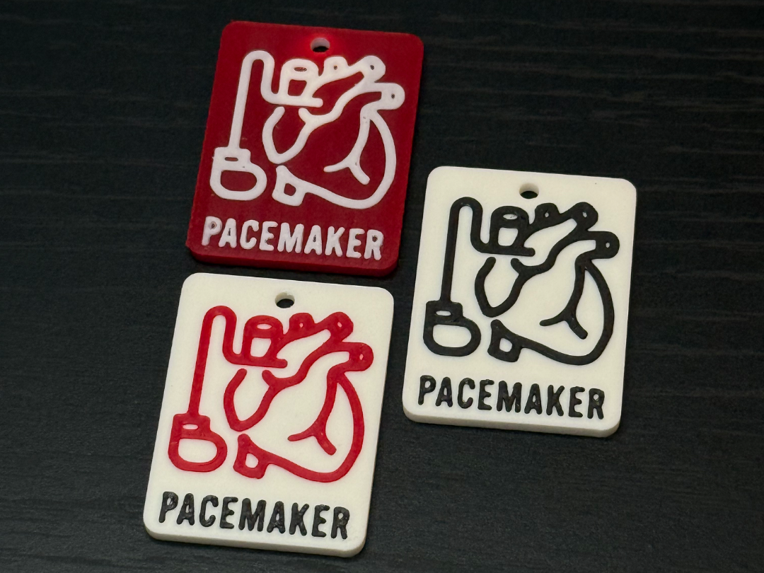 Pacemaker Awareness Keychain