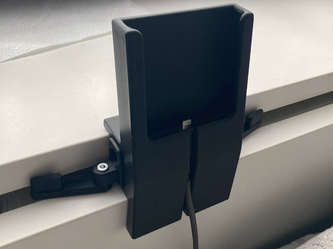 Iphone SE2020 holder for IKEA foldable table