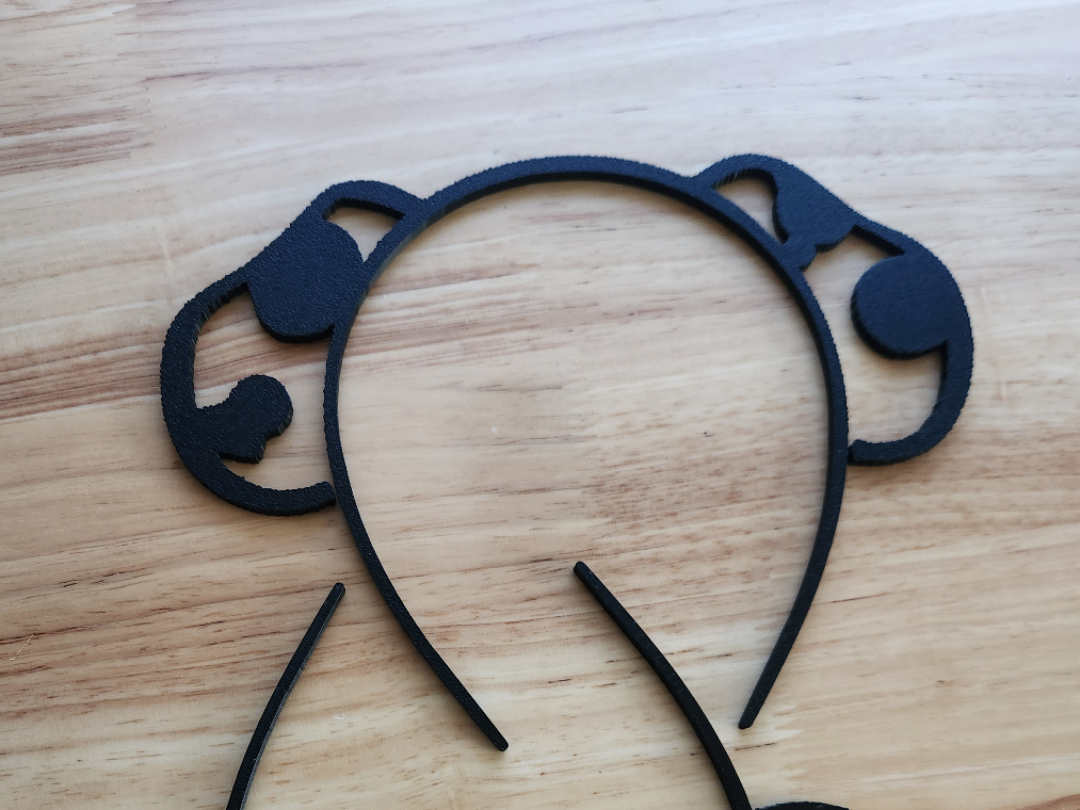 Kids dalmation dog ear headband
