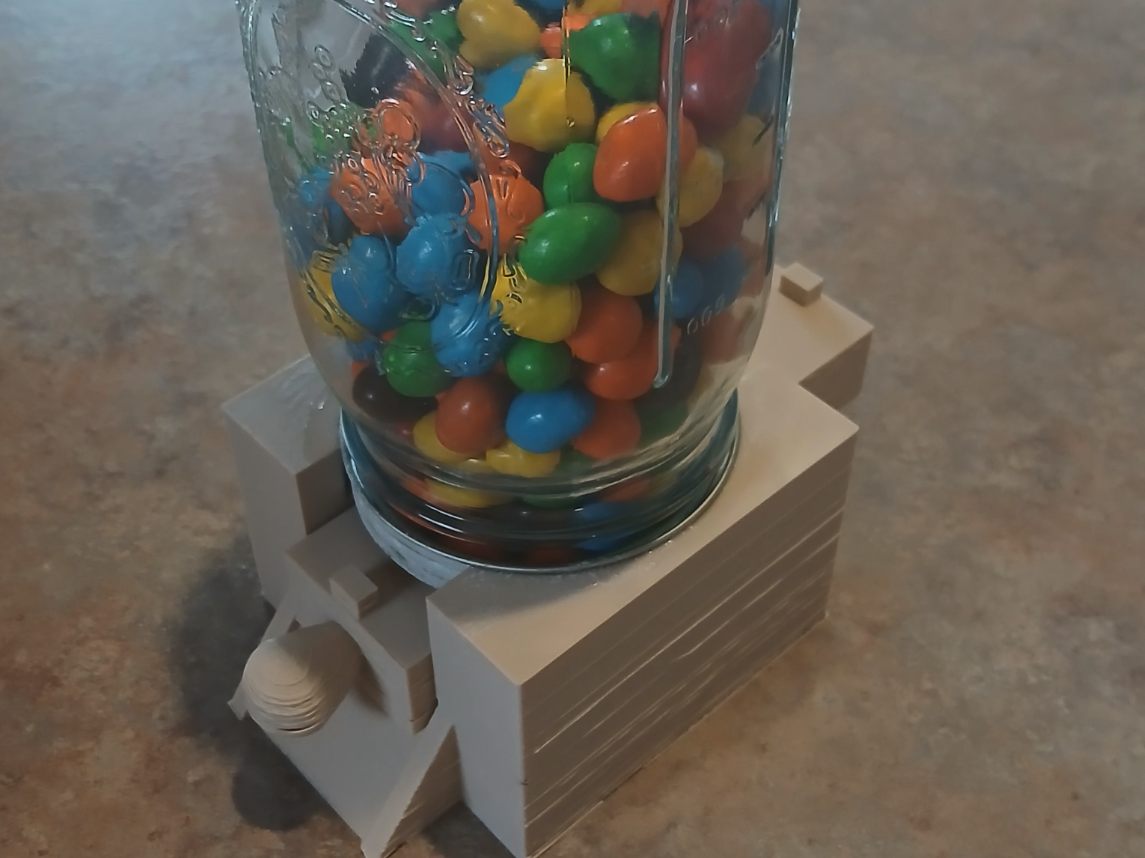 M&M candy dispenser