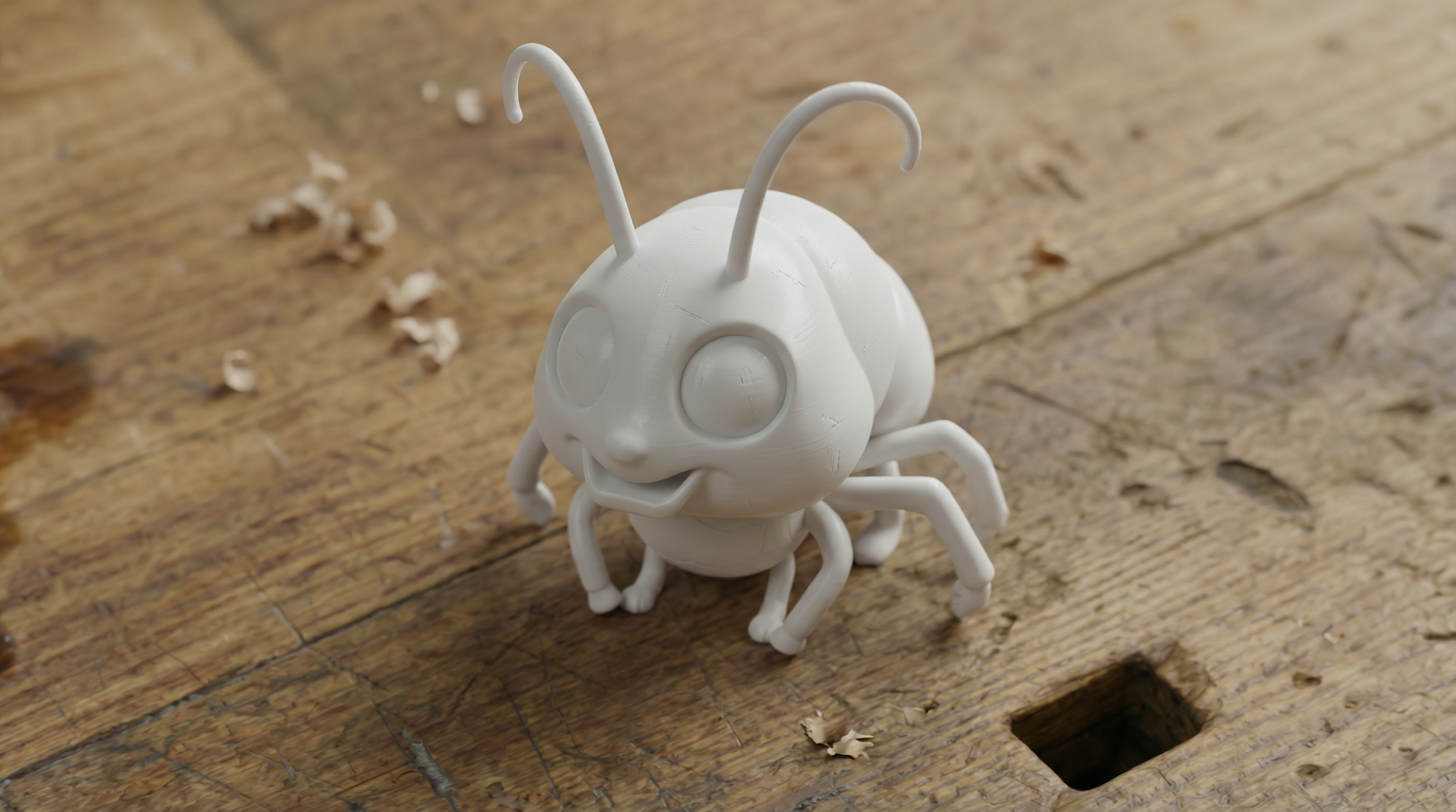 Quirky Shrimp Character
