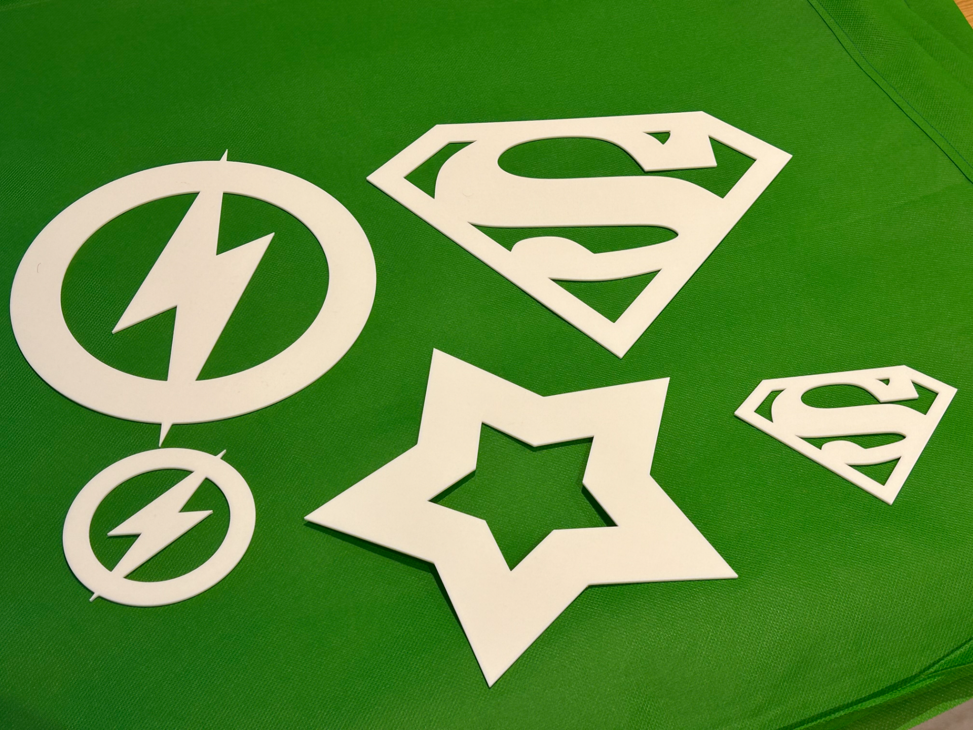 Superhero stencil