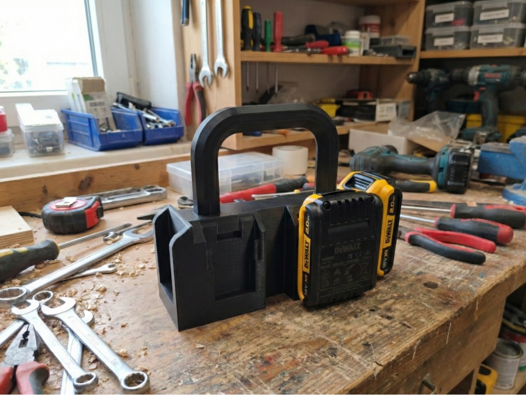 DeWALT 18V/20V 6-Battery Organizer