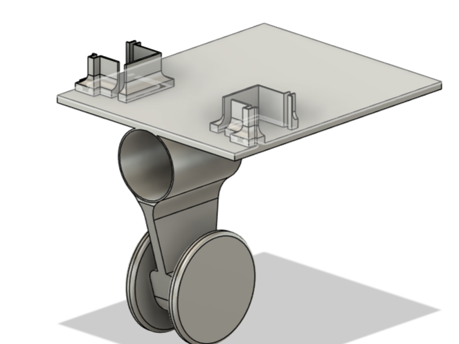 Bearing-less Wheels with MG90S placeholders