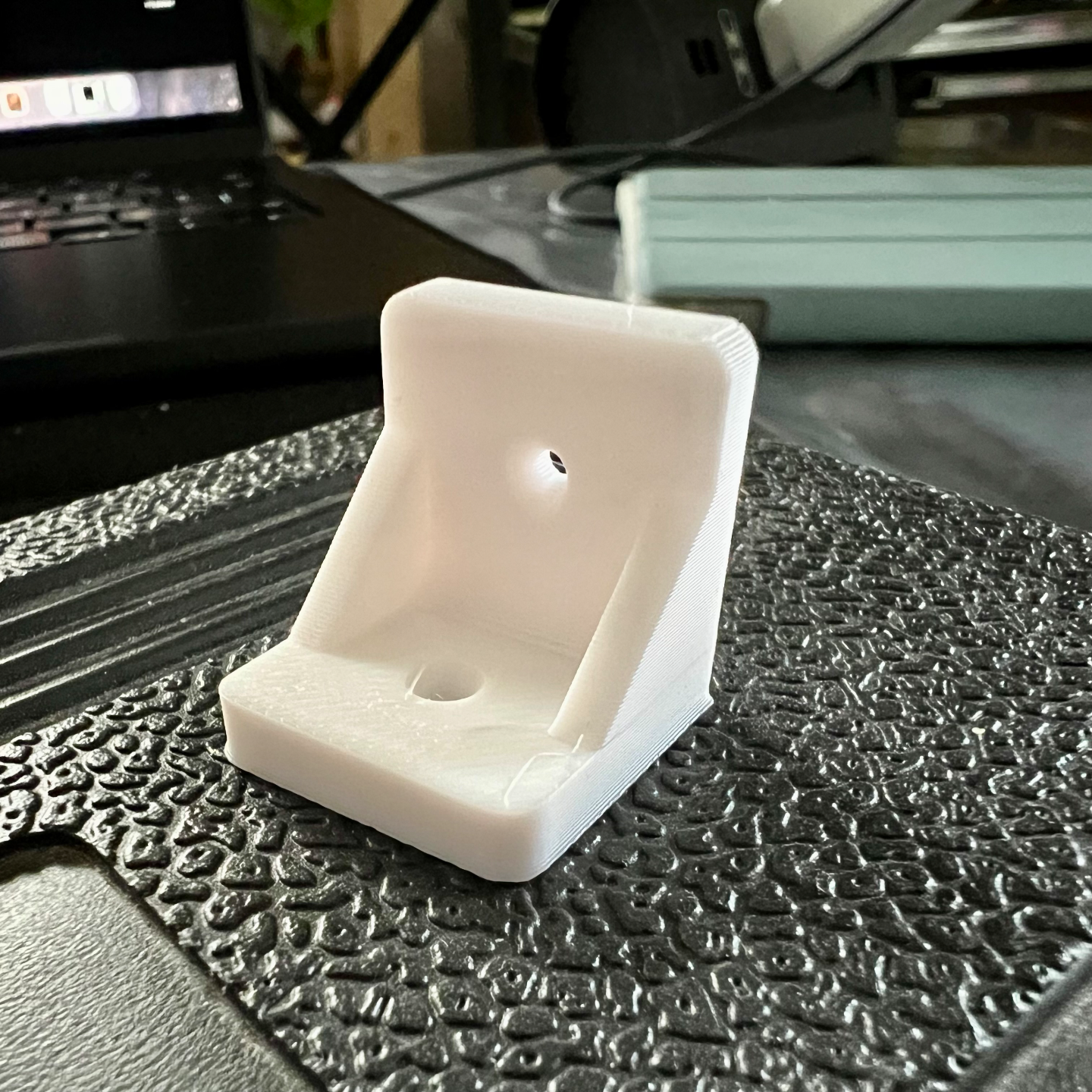 Angle Shelf Bracket - 20x20mm - holes 2.5 mm diameter with recess