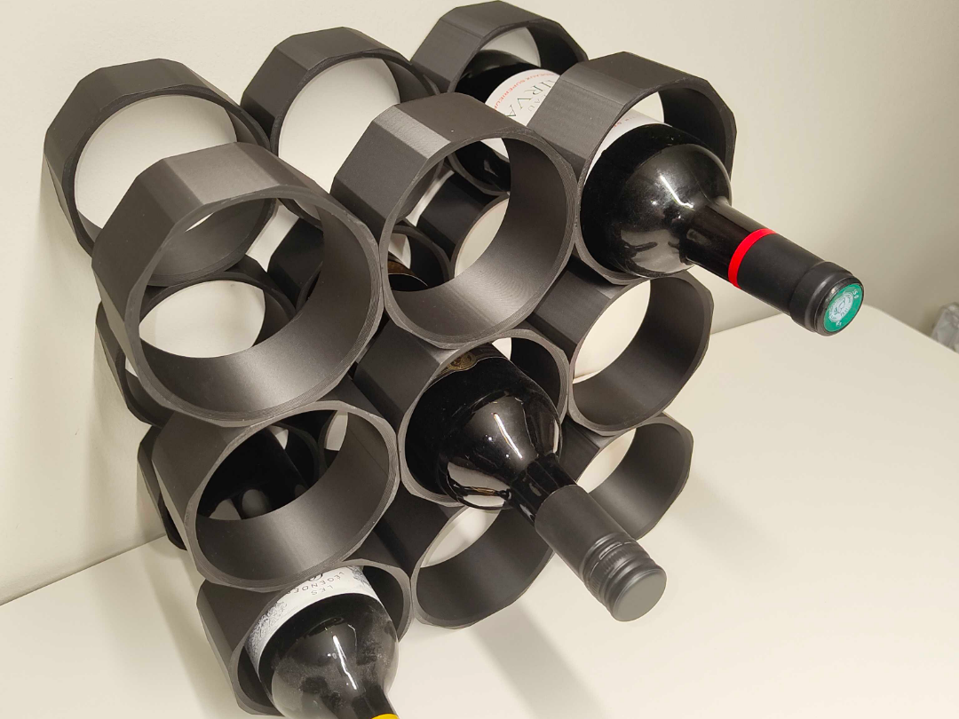 Modular Wine Rack Insert for IKEA EKET Shelf