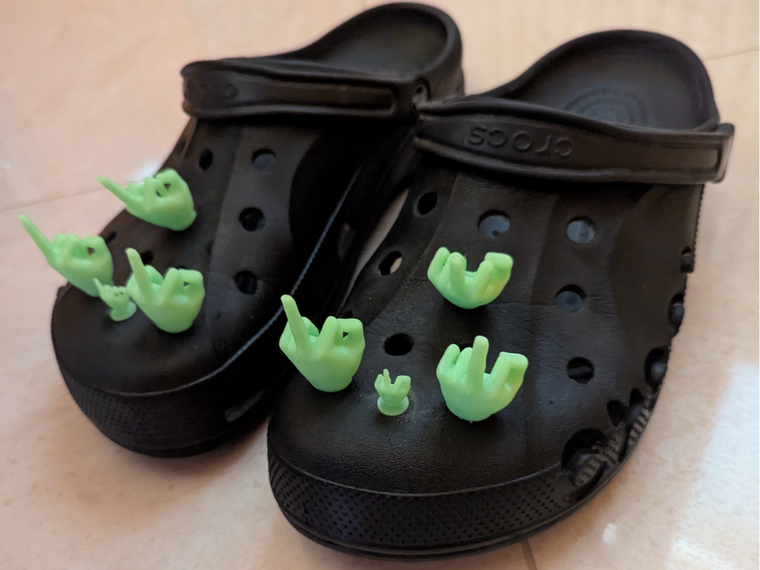 Middle Finger Crocs Charm | Funny Jibbitz